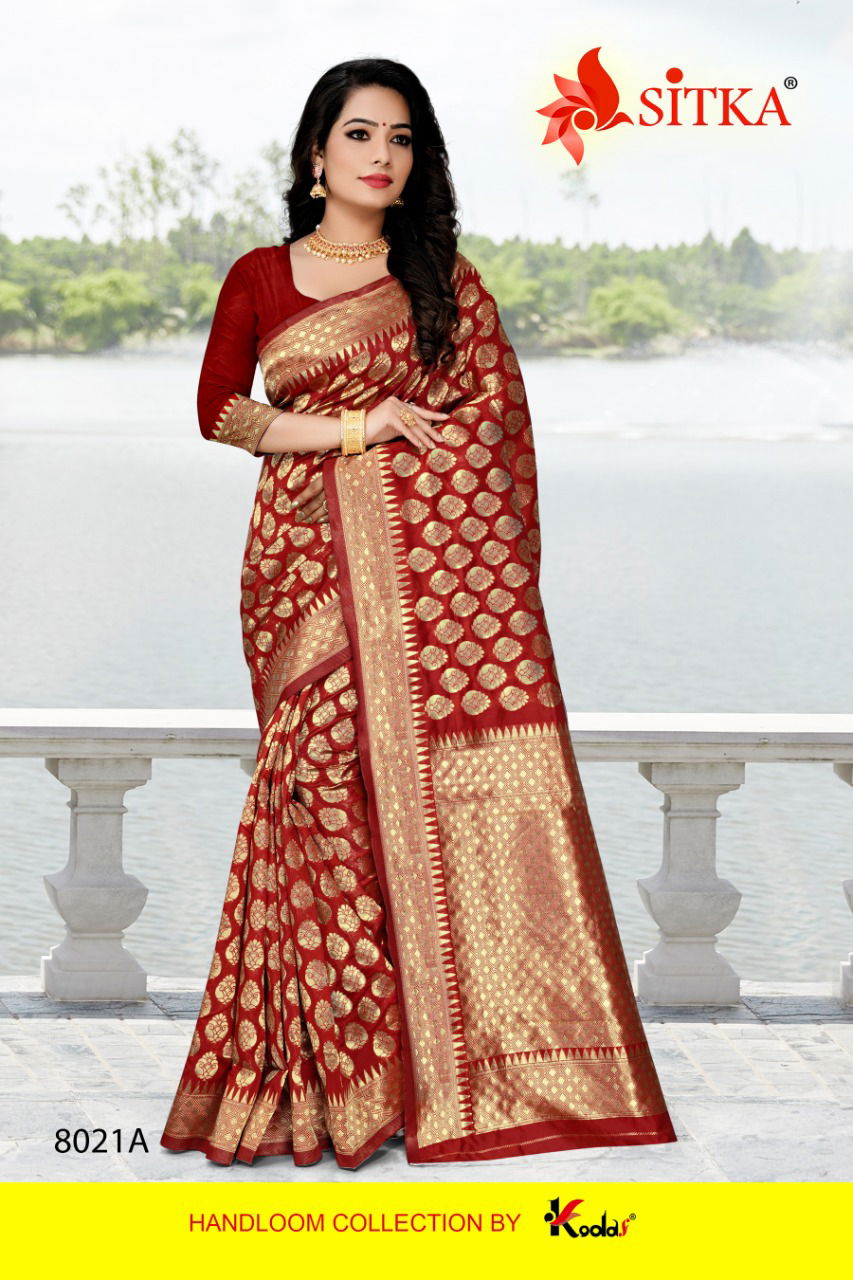 Shubh Laxmi 8021 Jacquard Silk Designer Saree
